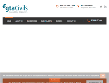 Tablet Screenshot of gtacivils.co.uk